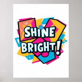 Abstrakte Kunst: Ein farbenfrohes und inspirierend Poster