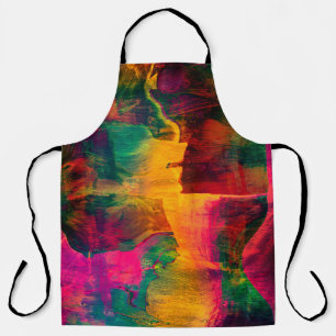 abstrakte Kunst farbenfroh lebendig Papier Hinterg Schürze