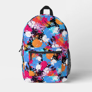 Abstrakte Kunst - farbenfroher Rucksack