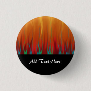 Abstrakte Kunst - Feuer - Flammen im Hintergrund Button
