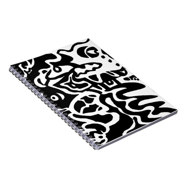 abstrakte Kunst "Fisch" Notizblock (Rechte Seite)