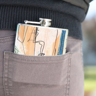 Abstrakte Kunst Flachmann