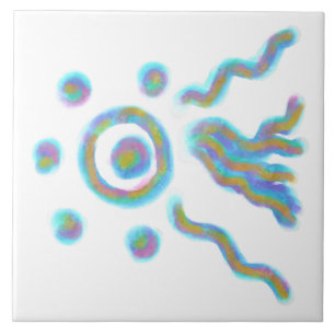 Abstrakte Kunst Fliese