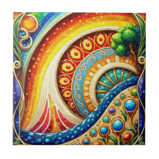 Abstrakte Kunst Fliese