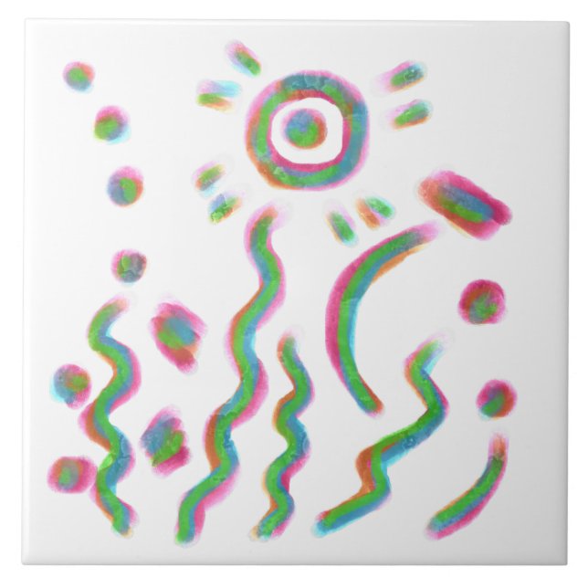 Abstrakte Kunst Fliese (Vorderseite)