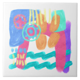 Abstrakte Kunst Fliese