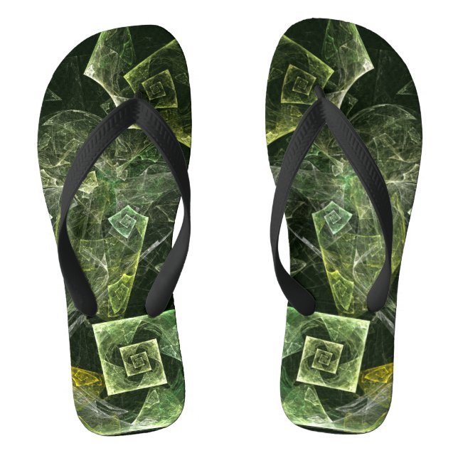 Abstrakte Kunst Flip Flops (Fußbett)