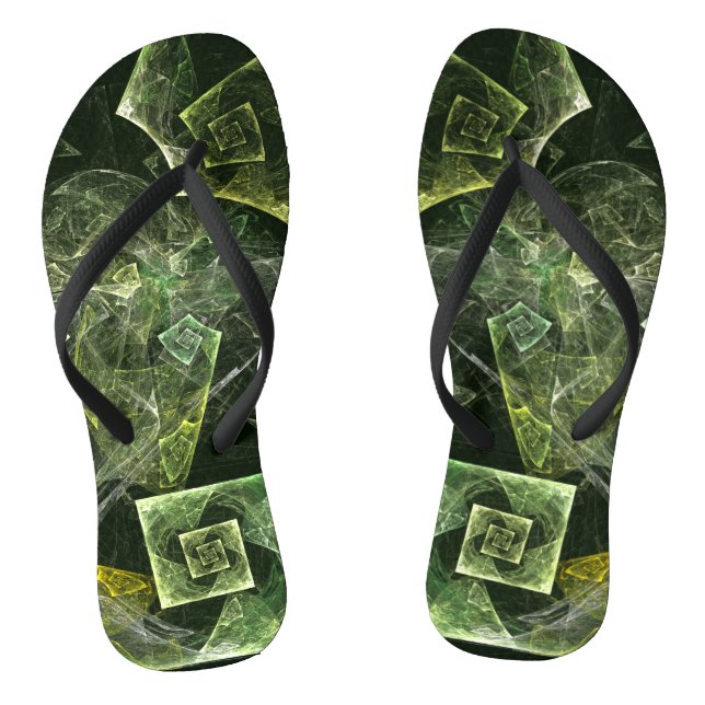 Abstrakte Kunst Flip Flops (Fußbett)