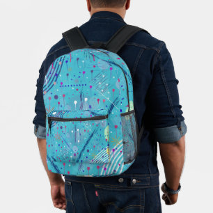 Abstrakte Kunst: Funken am Himmel Bedruckter Rucksack