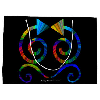 Abstrakte Kunst-Geschenk-Tasche Große Geschenktüte