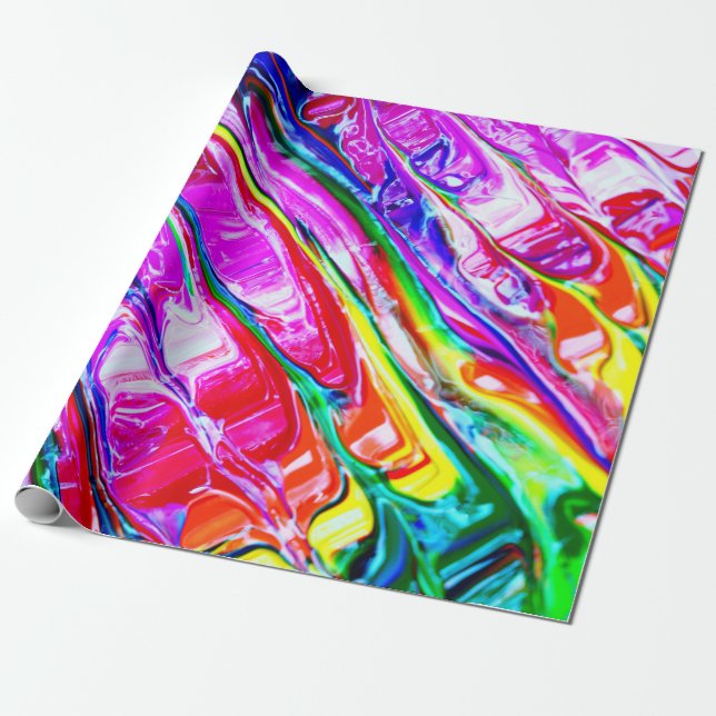 Abstrakte Kunst Geschenkpapier (Ungerollt)