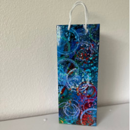 Abstrakte Kunst Geschenktüte Für Weinflaschen