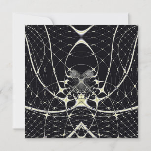Abstrakte Kunst Goldenes Spinnennetz