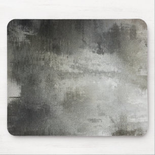 abstrakte Kunst Grunge schwarz und weiß texturiert Mousepad