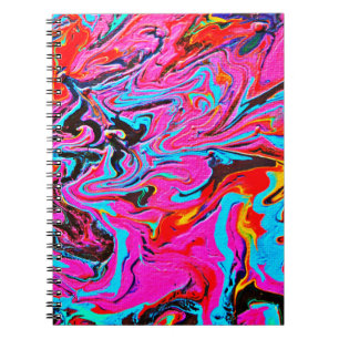 Abstrakte Kunst, Hintergrund, Handmalerei, Flüssig Notizblock
