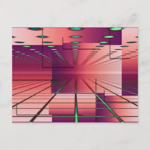 Abstrakte KUNST - Horizont Postkarte