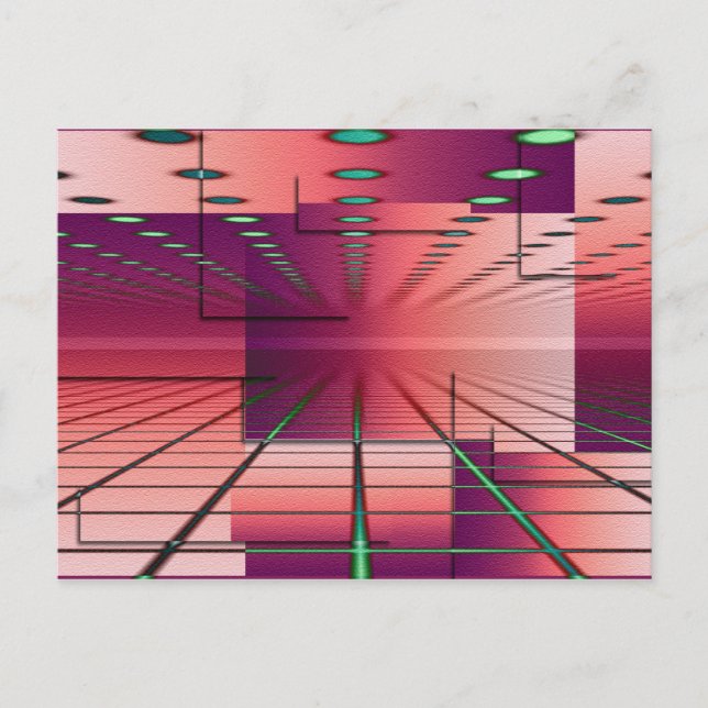 Abstrakte KUNST - Horizont Postkarte (Vorderseite)