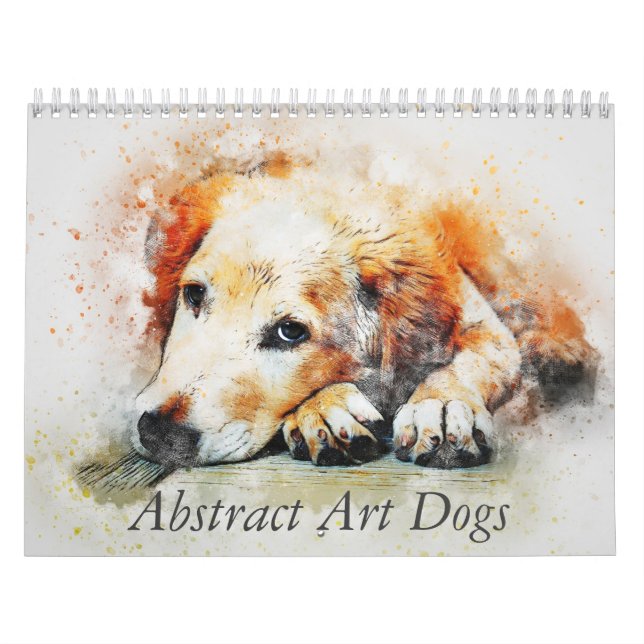 Abstrakte Kunst Hunde Kalender (Titelbild)