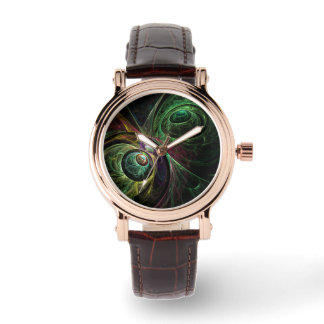 Abstrakte Kunst im Auge Armbanduhr