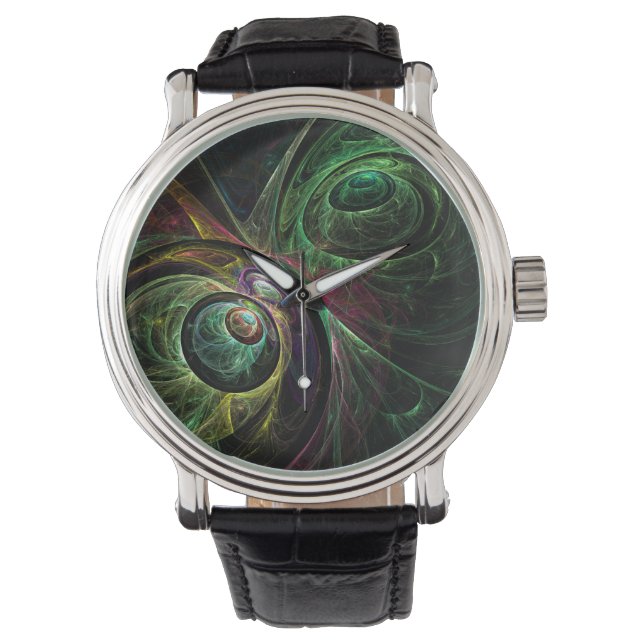 Abstrakte Kunst im Auge Armbanduhr (Vorderseite)