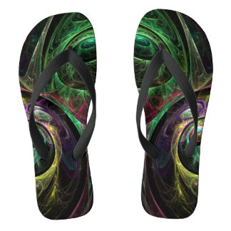 Abstrakte Kunst im Auge Flip Flops