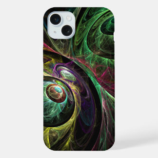 Abstrakte Kunst im Auge iPhone 15 Plus Hülle