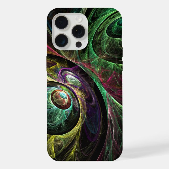 Abstrakte Kunst im Auge iPhone Hülle (Rückseite)
