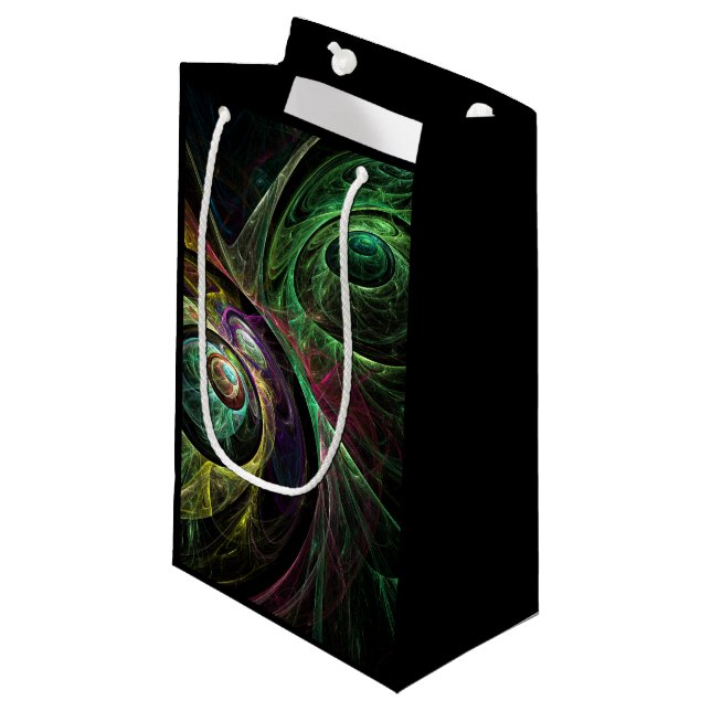 Abstrakte Kunst im Auge Kleine Geschenktüte (Vorderseite Schrägansicht)