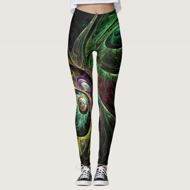 Abstrakte Kunst im Auge Leggings (Vorderseite)