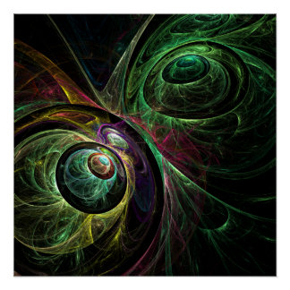 Abstrakte Kunst im Auge Poster
