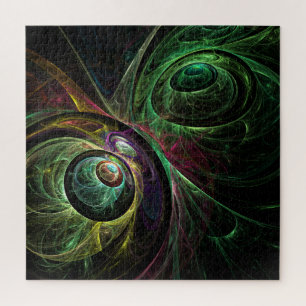 Abstrakte Kunst im Auge Puzzle