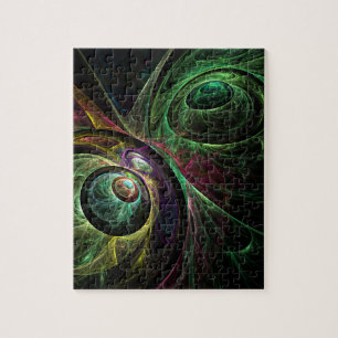 Abstrakte Kunst im Auge Puzzle