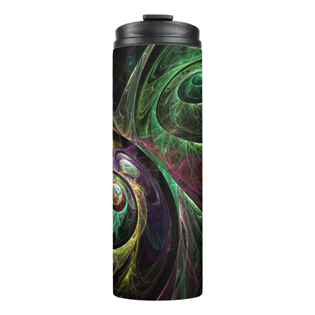 Abstrakte Kunst im Auge Thermosbecher (Vorderseite)