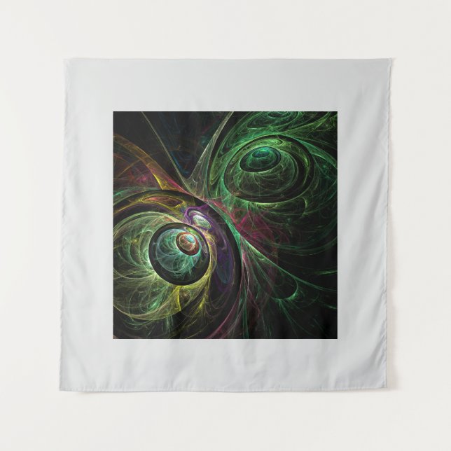 Abstrakte Kunst im Auge Wandteppich (Vorderseite)