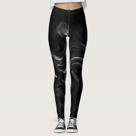 Abstrakte Kunst im Schwarzen Plasma Leggings