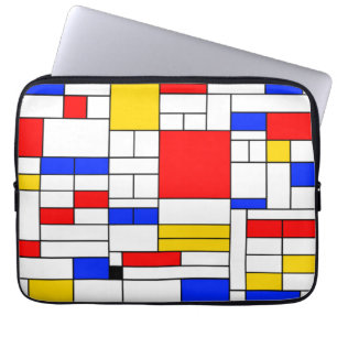 Abstrakte Kunst im Stil von Piet Mondrian Laptopschutzhülle