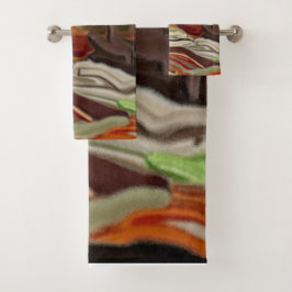 Abstrakte Kunst im Südwesten Badhandtuch Set