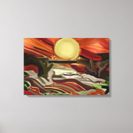 Abstrakte Kunst im Südwesten Leinwanddruck