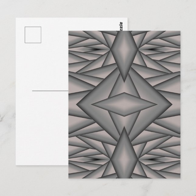 Abstrakte Kunst im Zeitalter gefroren Postkarte (Vorne/Hinten)