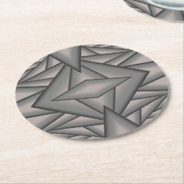 Abstrakte Kunst im Zeitalter gefroren Runder Pappuntersetzer