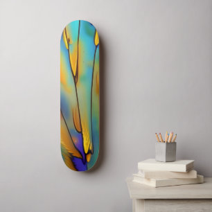 Abstrakte Kunst in der Glasbranche Skateboard