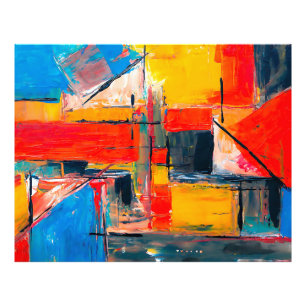 Abstrakte Kunst in der Stadt Fotodruck