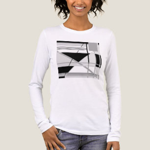 Abstrakte Kunst in leicht und mittelgrau Tri-Blend Shirt