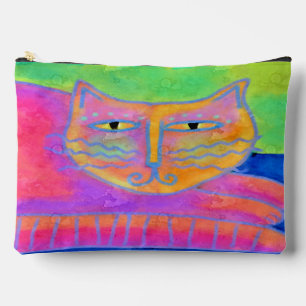 Abstrakte Kunst in Pink Zubehörtasche