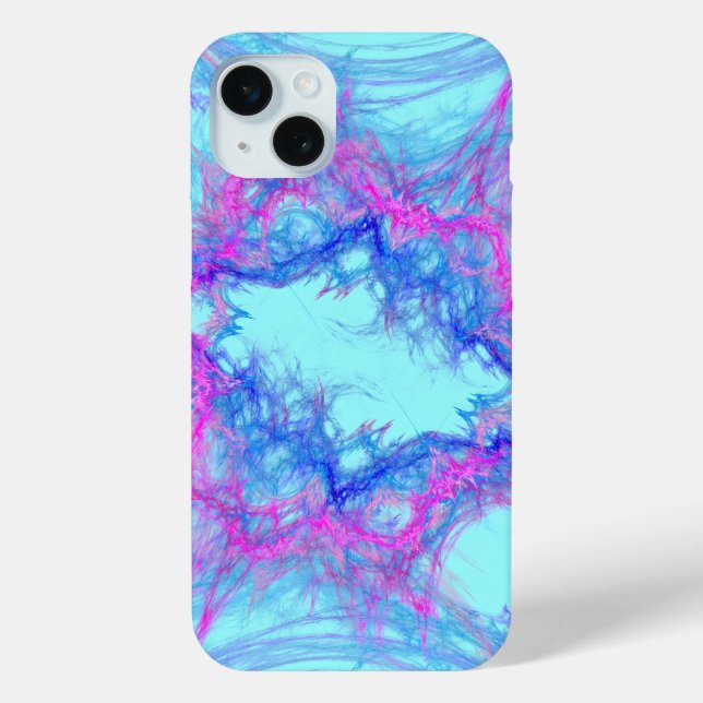 abstrakte Kunst in Rosa und Blau Case-Mate iPhone Hülle (Rückseite)