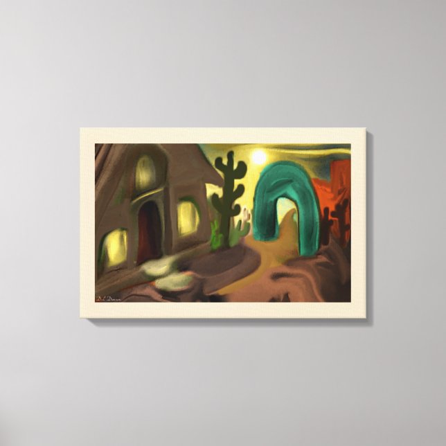 Abstrakte Kunst in Spanien Leinwanddruck (Vorderseite)