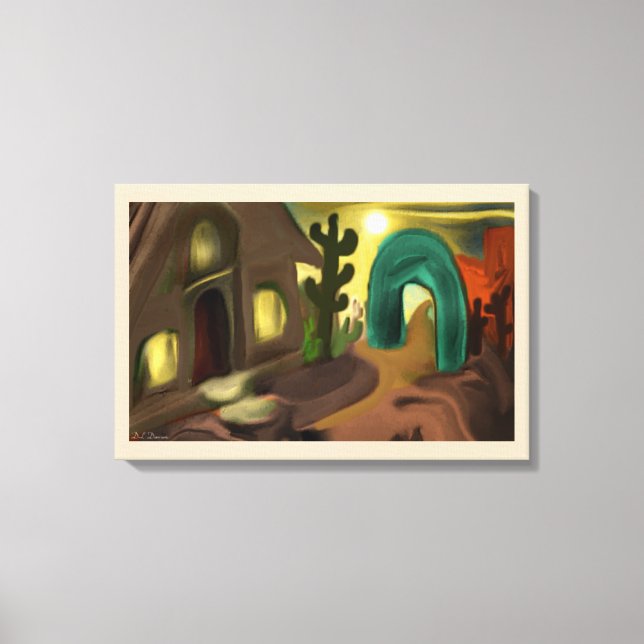 Abstrakte Kunst in Spanien Leinwanddruck (Vorderseite)