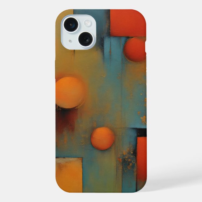 Abstrakte Kunst iPhone Hülle (Rückseite)