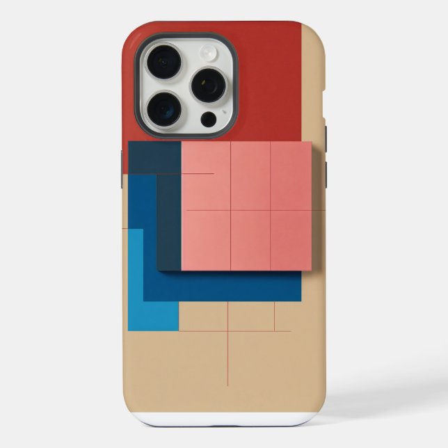 Abstrakte Kunst iPhone Hülle (Rückseite)