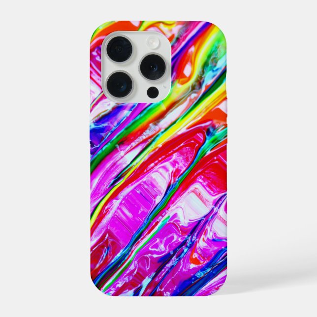Abstrakte Kunst iPhone Hülle (Rückseite)